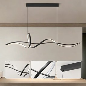 Brilagi - stmievateľný LED luster na lanku SIGNATURE LED/55W/230V 120x23 cm čierny + DO