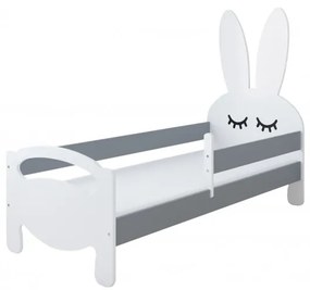 Detská posteľ BUNNY, sivá