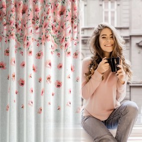 ZÁVES NA PÁSKE OLIWIA 140X270 CM VZOROVANÁ
