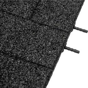 Gumová dlaždica ASLON Design 50 x 50 cm, čierna