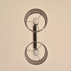 Závesný luster na lanku ALBA 2xE27/15W/230V sivý