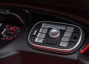 Ramiz Elektrické autíčko Aston Martin DBX pre deti červené + diaľkové ovládanie + EVA kolesá + pásy + plynulý štart + audio LED