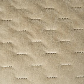 Zamatový prehoz na posteľ ASTRALIA, béžový Rozmer: 170 x 210 cm