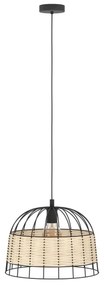 Eglo 55709 - Luster na lanku ANWICK 1xE27/40W/230V ratan