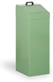 Kovový odpadkový kôš na triedený odpad, 100 l, zelený