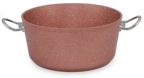 Ružový hliníkový hrniec s pokrievkou Güral Porselen Classic, ø 26 cm