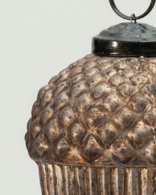 Sklenená ozdoba Acorn Gold 7x7x10 cm