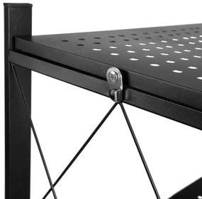 Pojazdný regál GESTEL 5 políc čierny