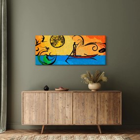 Obraz starovekej maľby (120x50 cm)