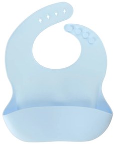 KIK Silikónová jedálenská súprava pre deti, 4 diely (svetlomodrá)