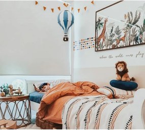 Dekoračný lietajúci balón modrá/biela – dekorácia do detskej izby L-50cm x 30cm