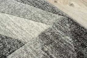 Koberec FEEL 5673/16811 HERRINGBONE čierny / sivý / krémový
