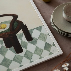 Moikka Plagát Chair with Fruit by Isabelle Vandeplassche 30x40 cm