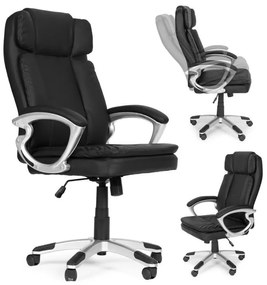 Ergonomická kožená kancelárska stolička s dvojitou výplňou