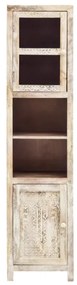 furniture-nabytek.cz - Masívna kúpeľňová skrinka Bitna z mangového dreva, lakovaná, prírodná farba – 43×35×180 cm