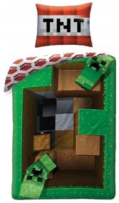 HALANTEX -  Obliečky Minecraft Creeper TNT 140/200, 70/90