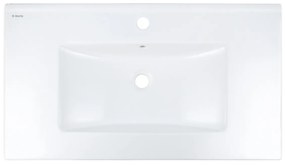 Deante Tubo, keramické umývadlo na zapustenie 815x470x160 cm, biela lesklá, DEA-CTU_6U8W