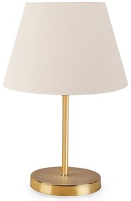 Stolní lampa Ayda krémová/zlatá