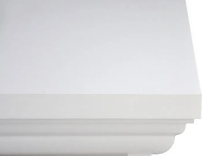 Široká úložná vitrína Landwood, biela