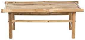 Bambusový konferenčný stolík 80 x 45 cm svetlé drevo TODI Beliani