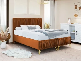 Manželská posteľ Kottos II, Rozmer postele: 180x200, Farba: Amor Velvet 4305