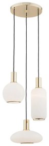 Argon 1489 - Luster na lanku SAGUNTO 3xE27/15W/230V mosadz