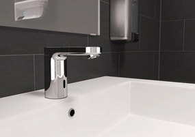 Hansgrohe Vernis Blend, elektronická umývadlová batéria s vopred nastavenou teplotou, napájanie batériou, chrómová, HAN-71502000