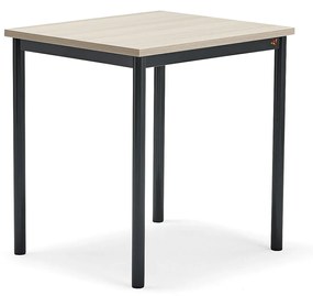 Stôl BORÅS PLUS, 700x600x720 mm, laminát - jaseň, antracit