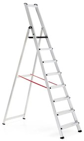 Skladací hliníkový rebrík UPWARD, 8 priečok, výška 1800 mm