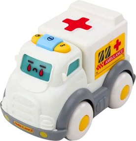 LEAN Toys Súprava mestských autíčok pre batoľatá, pohon, pohyblivé časti, svetlá, zvuky