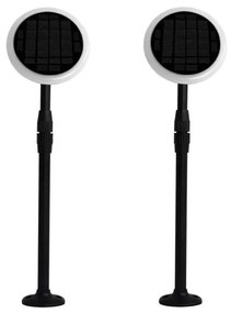SADA 2x LED Nastaviteľná solárna lampa GARDEN LED/3W/5V 42-80 cm 4000K IP65