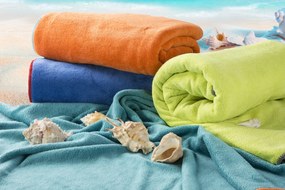 RÝCHLOSCHNÚCA PLÁŽOVÁ OSUŠKA Z MIKROVLÁKNA IGA 80X160 CM ORANŽOVÁ