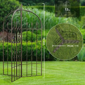 Mriežka na popínavé rastliny Flowton - bronz