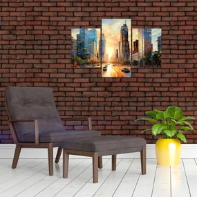 Obraz - Maľba mesta (90x60 cm)