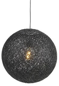 Závesné svietidlo čierne 45 cm - Corda
