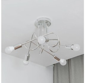 Prisadený luster OXFORD 5xE27/15W/230V lesklý chróm