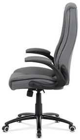Autronic -  Kancelárska stolička KA-G301 GREY, šedá koženka