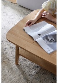 Konferenčný stolík z dubového dreva v prírodnej farbe 60x100 cm Twig – The Beds