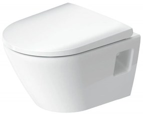 DURAVIT D-Neo závesné WC Compact Rimless s hlbokým splachovaním, 370 x 480 mm, biela, s povrchom HygieneGlaze, 2587092000