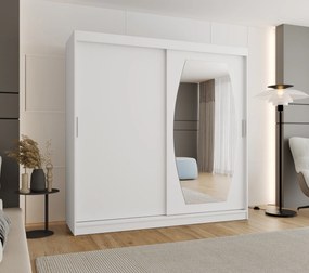 Šatníková skriňa 200 cm Rosaria (biela). Akcia -19%. Vlastná spoľahlivá doprava až k Vám domov. 1126305