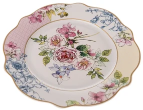 Porcelánový dezertný tanier Roses, 19,2 cm