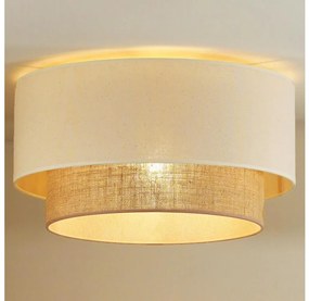 Duolla - Stropné svietidlo BOHO 1xE27/15W/230V pr. 45 cm béžová/hnedá
