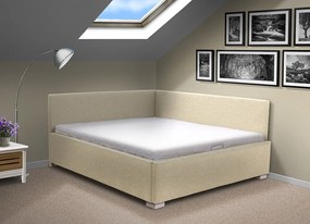 Lacná posteľ s čelami Martina HIT 120x200 cm Farba: Savana krémová