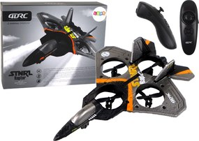 LEAN Toys Diaľkovo ovládané stíhacie lietadlo R/C Silver