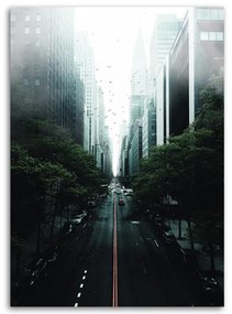 Gario Obraz na plátne Zelená ulica v meste - Dmitry Belov Rozmery: 40 x 60 cm
