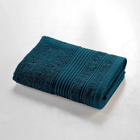 Tmavomodrý froté bavlnený uterák 50x90 cm Tendresse – douceur d'intérieur