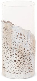 SKLENENÝ SVIETNIK DIMON (01) (FI) 13X27 CM VIACFAREBNÁ