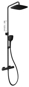 Ravak X070160 - Sprchová súprava s termostatickou batériou FREE čierna
