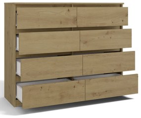 Komoda Musecalo 7 120 (dub artisan). Akcia -20%. Vlastná spoľahlivá doprava až k Vám domov. 1132826