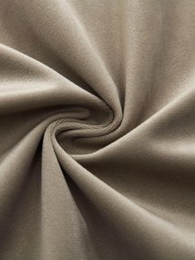 Zamatové zatemňovacie závesy Cesar cappuccino - 140 x 180 cm (2ks) - krúžky